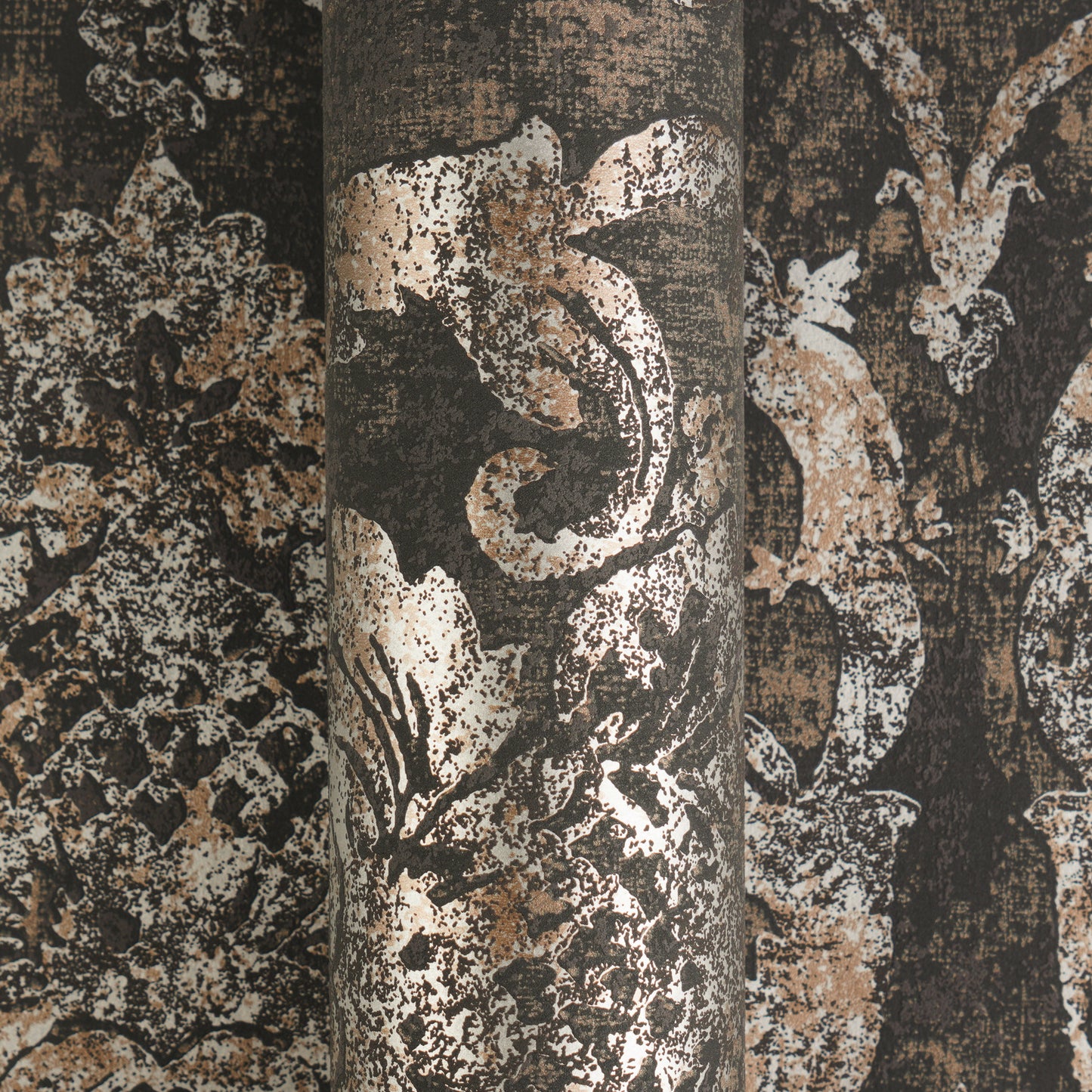 Livingwalls Vibes & Styles Davide - Maison Du Temps Ornament Schwarz - 10,05 m x 0,53 m
