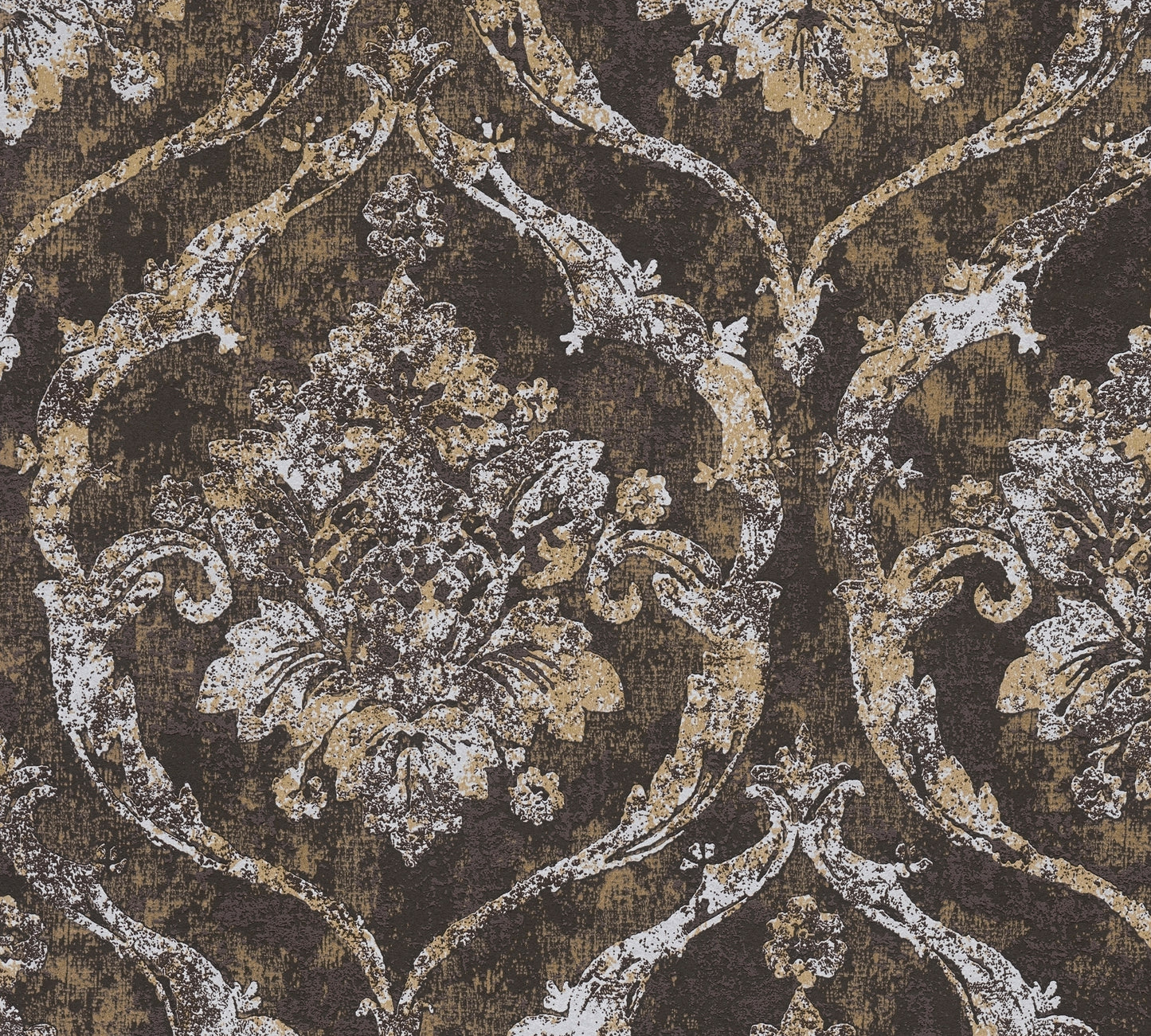 Livingwalls Vibes & Styles Davide - Maison Du Temps Ornament Schwarz - 10,05 m x 0,53 m