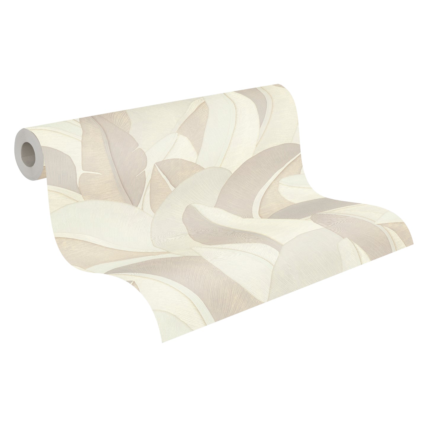Livingwalls Vibes & Styles Isabelle - Golden Canopy Palmenblätter Creme - 10,05 m x 0,53 m
