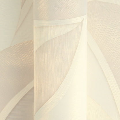 Mustertapete Bananenblätter Sand-Beige - 10,05 m x 0,53 m