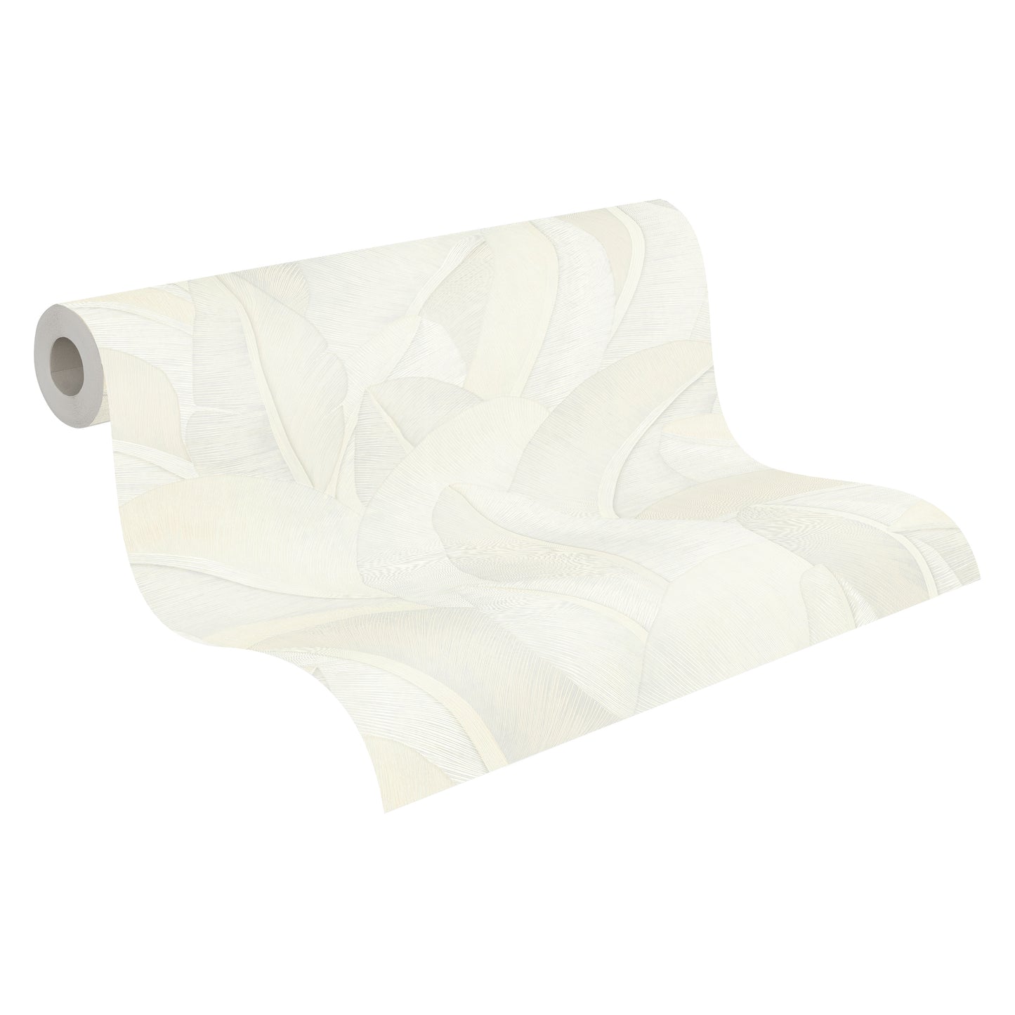 Livingwalls Vibes & Styles Isabelle - Golden Canopy Palmenblätter Weiß - 10,05 m x 0,53 m