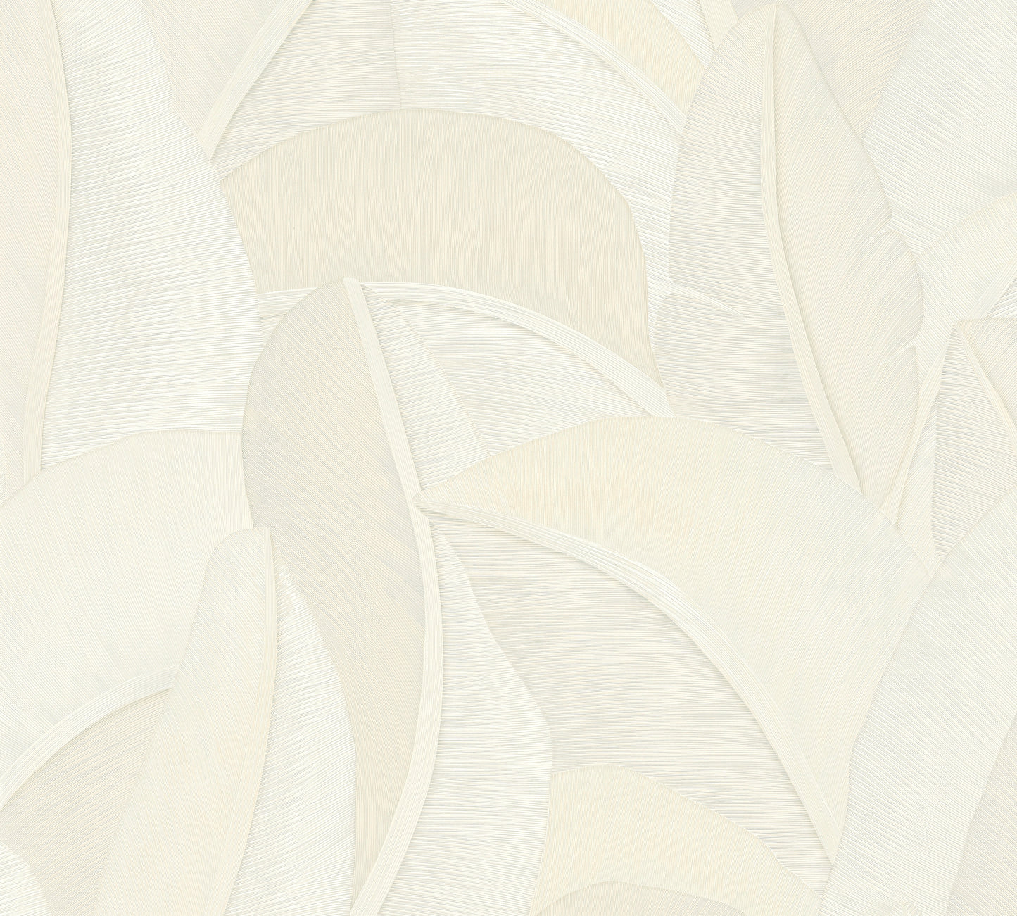 Livingwalls Vibes & Styles Isabelle - Golden Canopy Palmenblätter Weiß - 10,05 m x 0,53 m