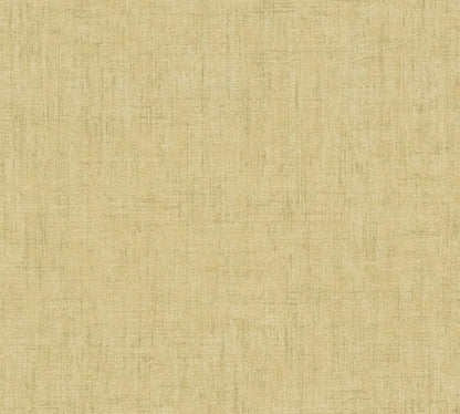 Mustertapete Leinenoptik Goldbeige Elegant - 10,05 m x 0,53 m