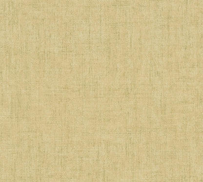 Mustertapete Leinenoptik Goldbeige Elegant - 10,05 m x 0,53 m