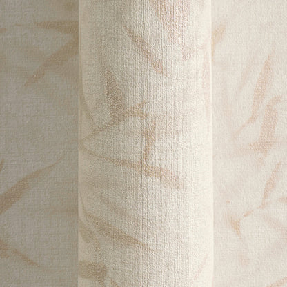 Mustertapete Bambusblätter Pastellrosa - 10,05 m x 0,53 m
