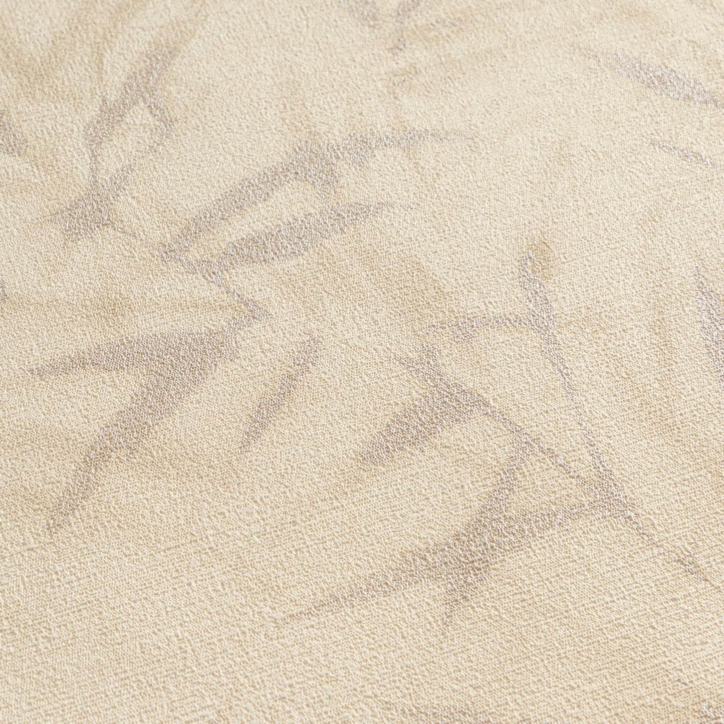 Mustertapete Bambusblätter Beige - 10,05 m x 0,53 m