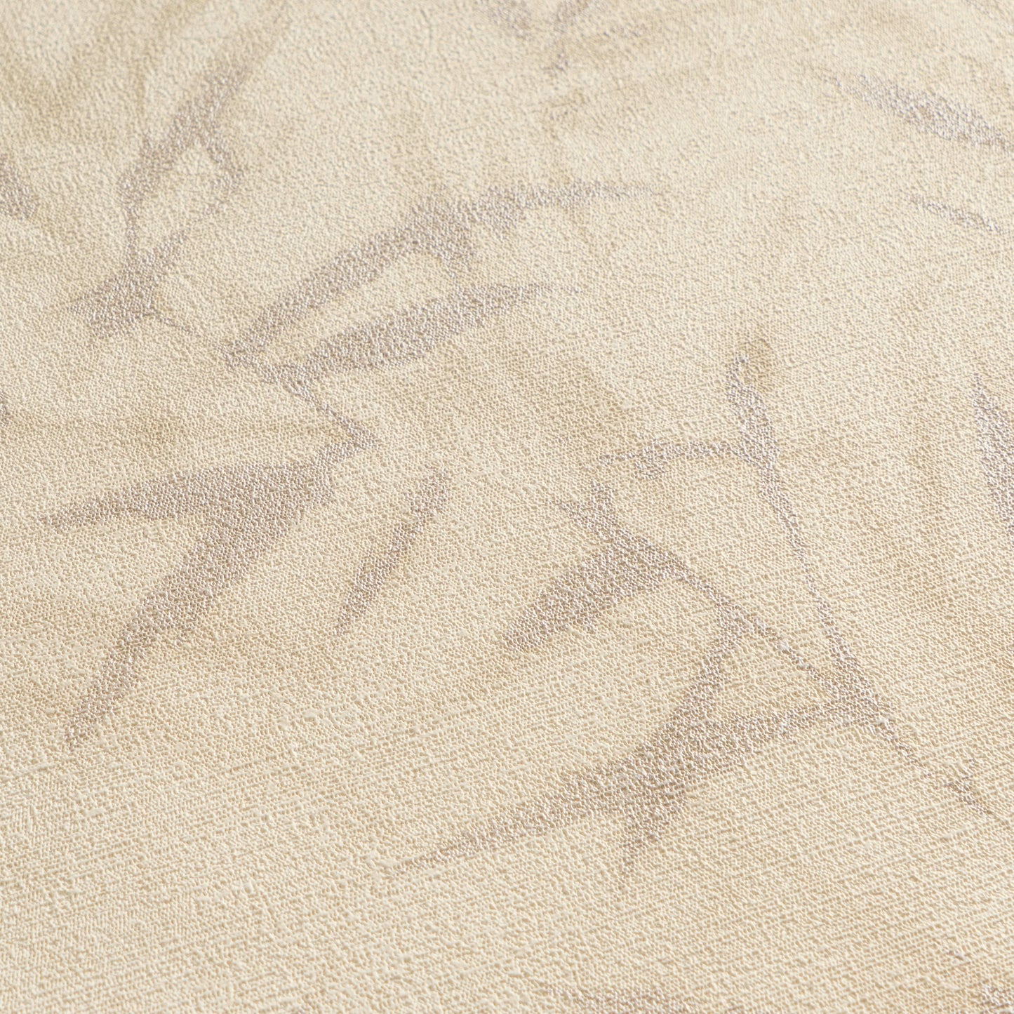 Mustertapete Bambusblätter Beige - 10,05 m x 0,53 m