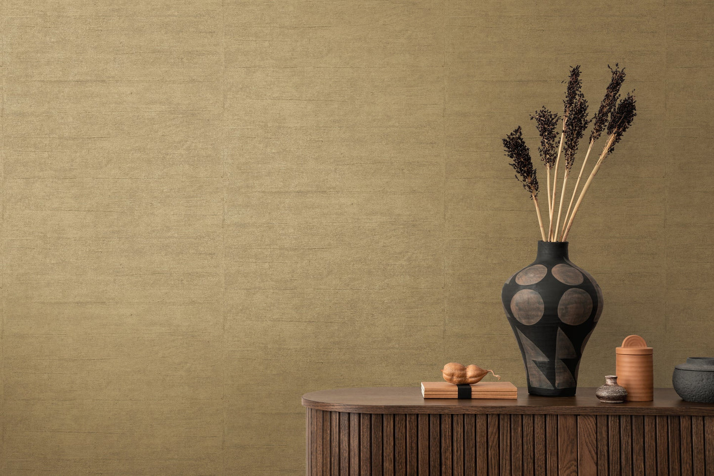 Mustertapete Betonoptik Goldbeige - 10,05 m x 0,53 m