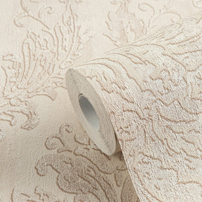 Mustertapete Barock-Ornament Champagner - 10,05 m x 0,53 m