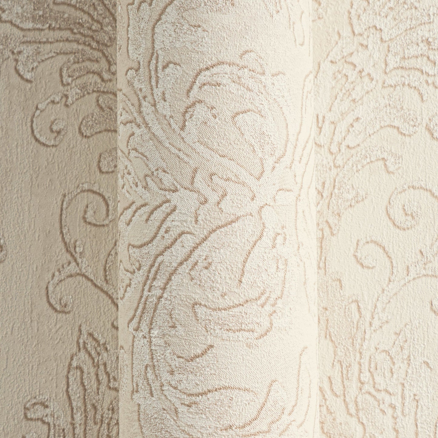 Mustertapete Barock-Ornament Champagner - 10,05 m x 0,53 m