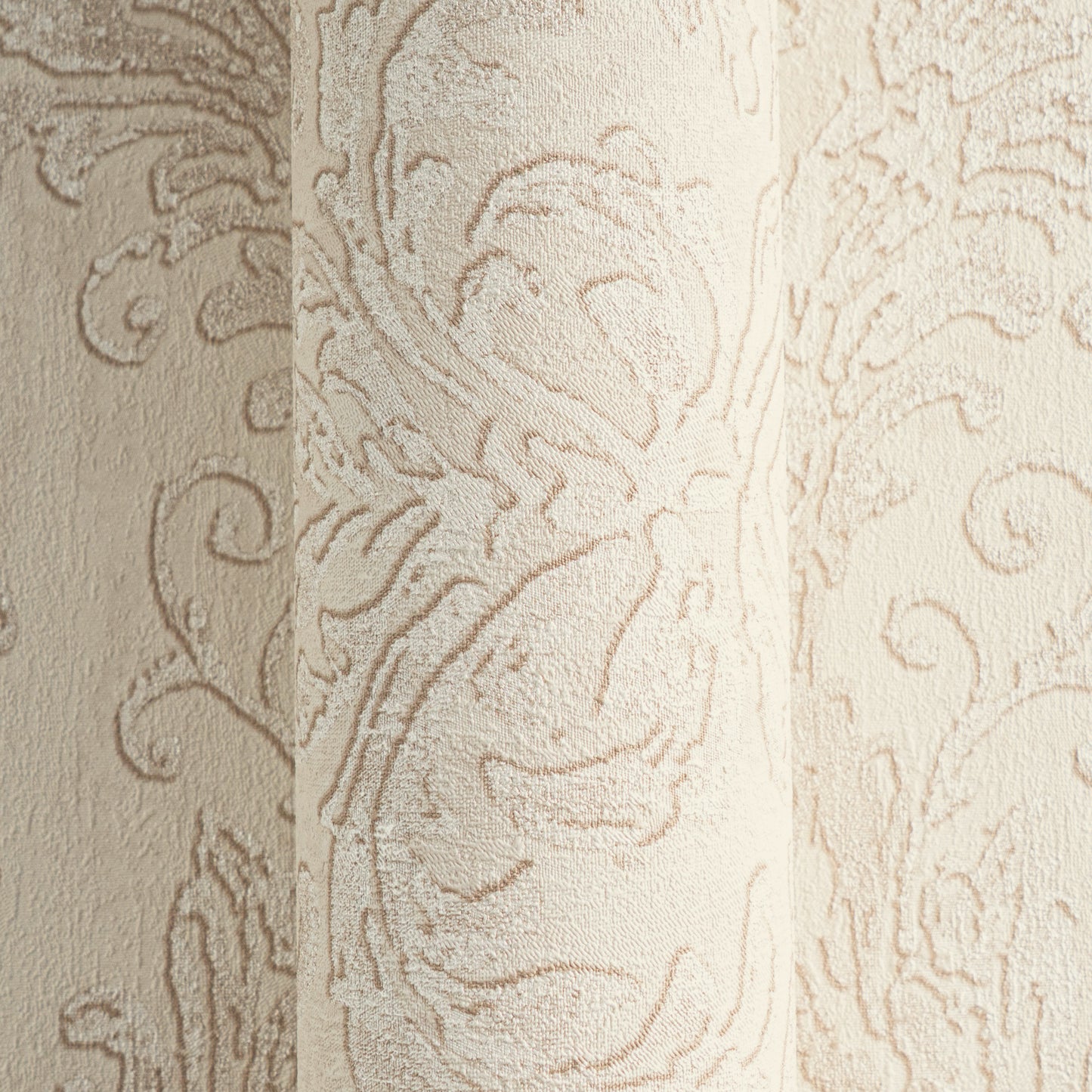 Mustertapete Barock-Ornament Champagner - 10,05 m x 0,53 m