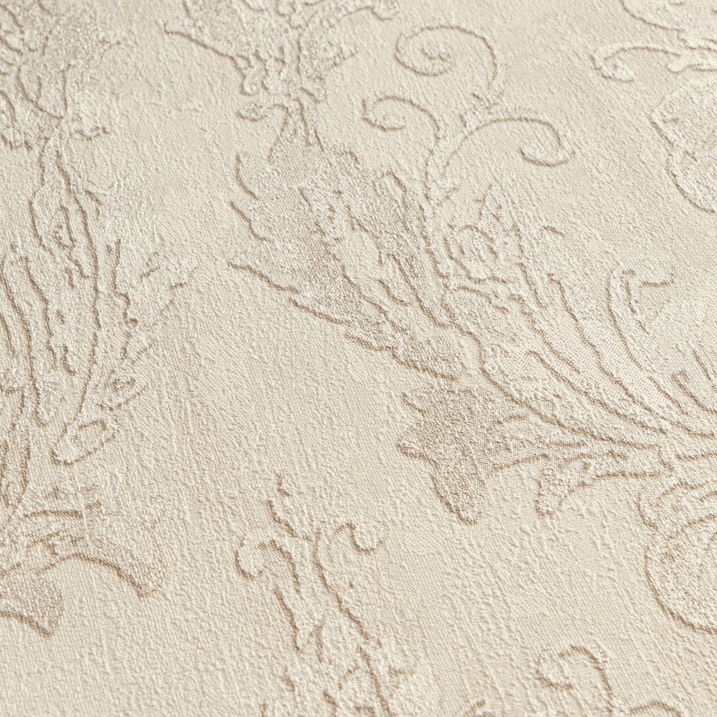 Mustertapete Barock-Ornament Champagner - 10,05 m x 0,53 m