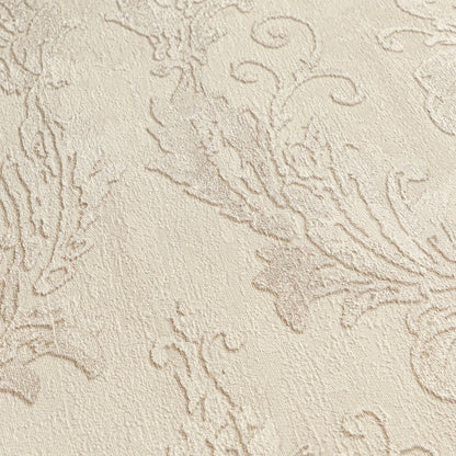 Mustertapete Barock-Ornament Champagner - 10,05 m x 0,53 m