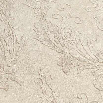 Mustertapete Barock-Ornament Champagner - 10,05 m x 0,53 m