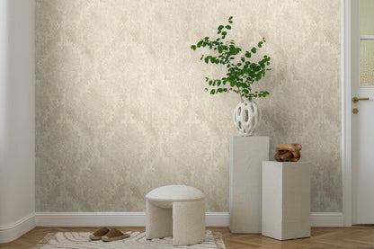 Mustertapete Barock-Ornament Champagner - 10,05 m x 0,53 m