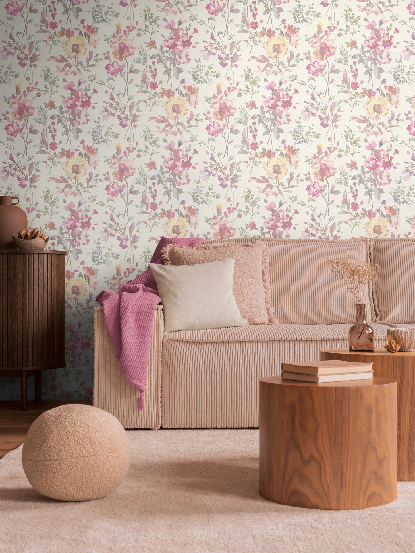Livingwalls CosmoLiving Petal Poetry-Unfold Blüten Weiß - 10,05 m x 0,53 m