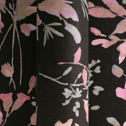 CosmoLiving Petal Poetry-Unfold Schwarz 10,05 m x 0,53 m