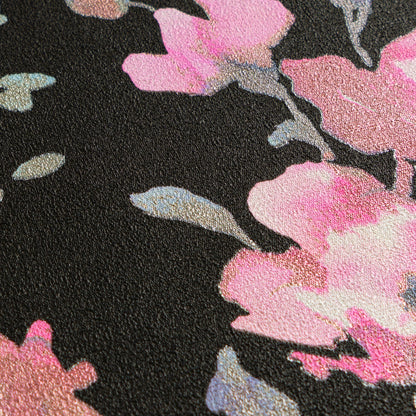 Livingwalls CosmoLiving Petal Poetry-Unfold Blüten Schwarz - 10,05 m x 0,53 m