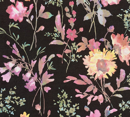 Livingwalls CosmoLiving Petal Poetry-Unfold Blüten Schwarz - 10,05 m x 0,53 m
