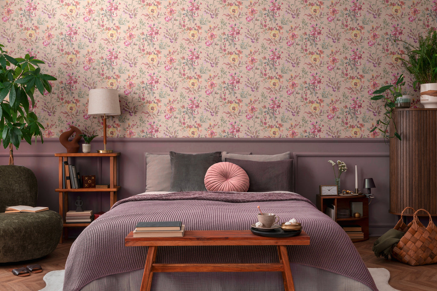 Livingwalls CosmoLiving Petal Poetry-Unfold Blüten Rosa - 10,05 m x 0,53 m