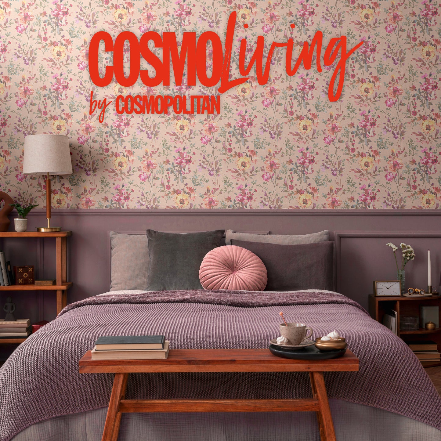 Livingwalls CosmoLiving Petal Poetry-Unfold Blüten Rosa - 10,05 m x 0,53 m