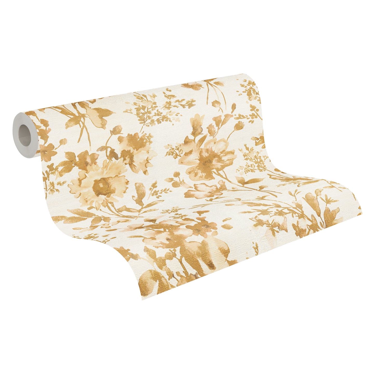 Livingwalls CosmoLiving Petal Poetry-Unfold Blüten Gold - 10,05 m x 0,53 m