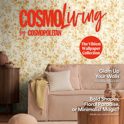 CosmoLiving Petal Poetry-Unfold Gold 10,05 m x 0,53 m