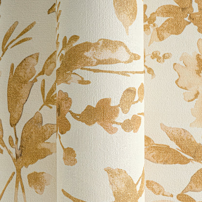 Livingwalls CosmoLiving Petal Poetry-Unfold Blüten Gold - 10,05 m x 0,53 m