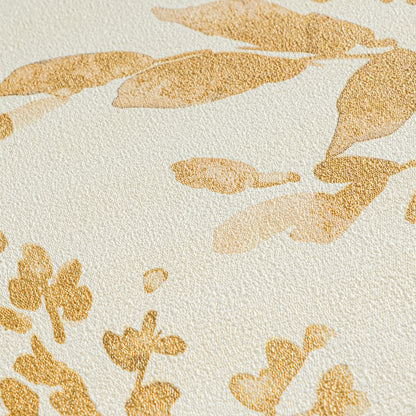 Livingwalls CosmoLiving Petal Poetry-Unfold Blüten Gold - 10,05 m x 0,53 m