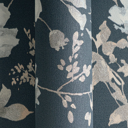 CosmoLiving Petal Poetry-Unfold Blau Metallic 10,05 m x 0,53 m