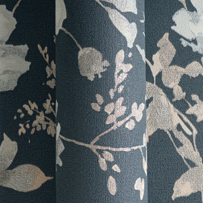 Livingwalls CosmoLiving Petal Poetry-Unfold Blüten Blau Metallic - 10,05 m x 0,53 m