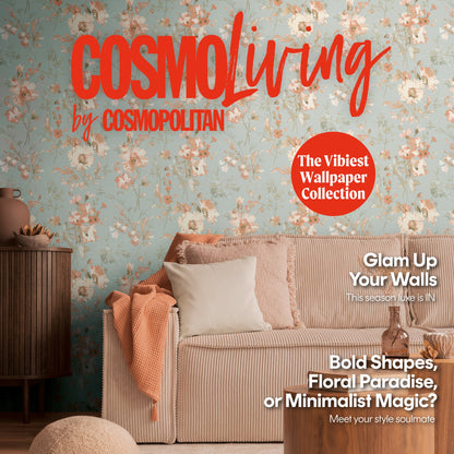 CosmoLiving Petal Poetry-Unfold Blau 10,05 m x 0,53 m