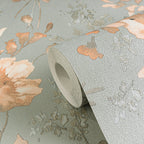 CosmoLiving Petal Poetry-Unfold Blau 10,05 m x 0,53 m