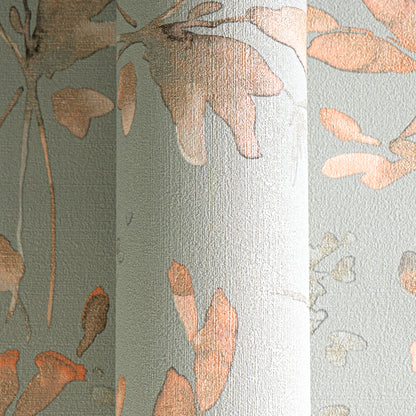 Livingwalls CosmoLiving Petal Poetry-Unfold Blüten Blau Orange - 10,05 m x 0,53 m