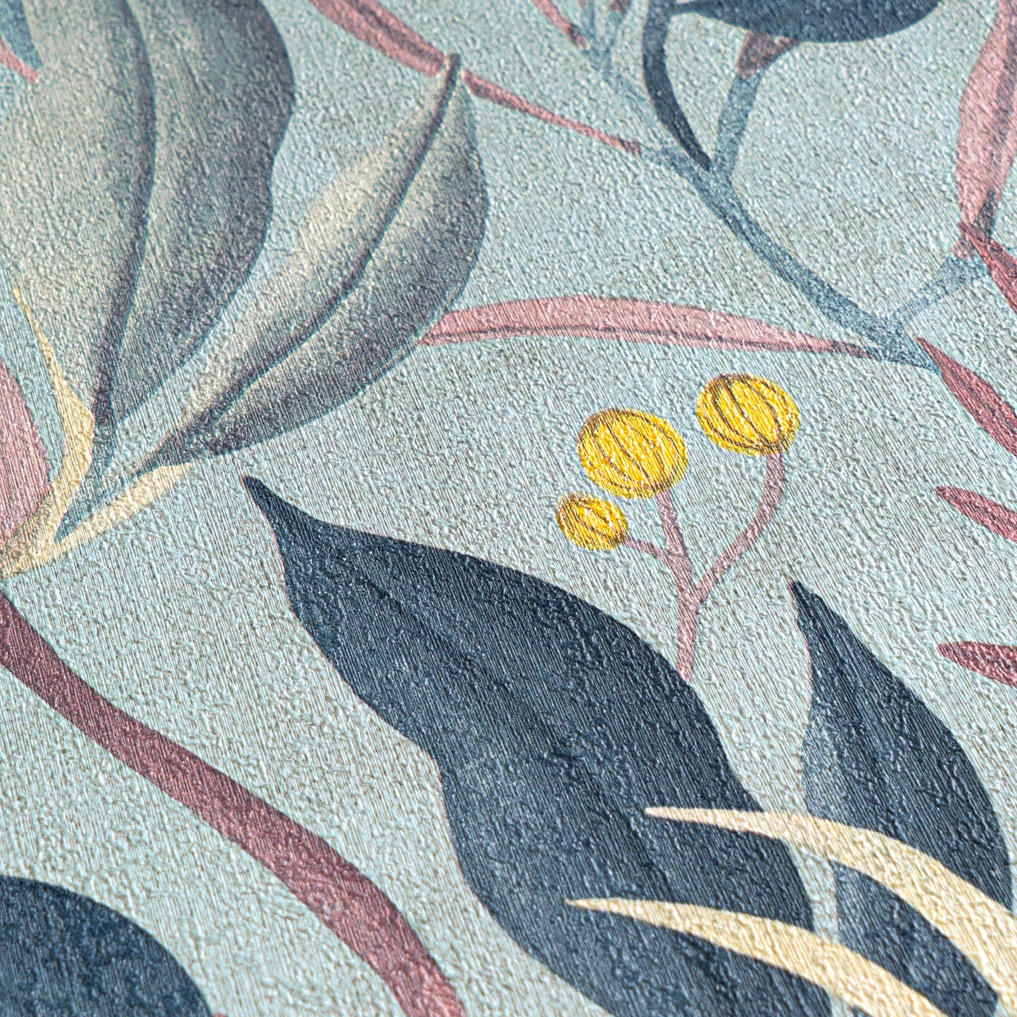Livingwalls CosmoLiving Still Bloom-Poetry Blüten Blau Rosa - 10,05 m x 0,53 m