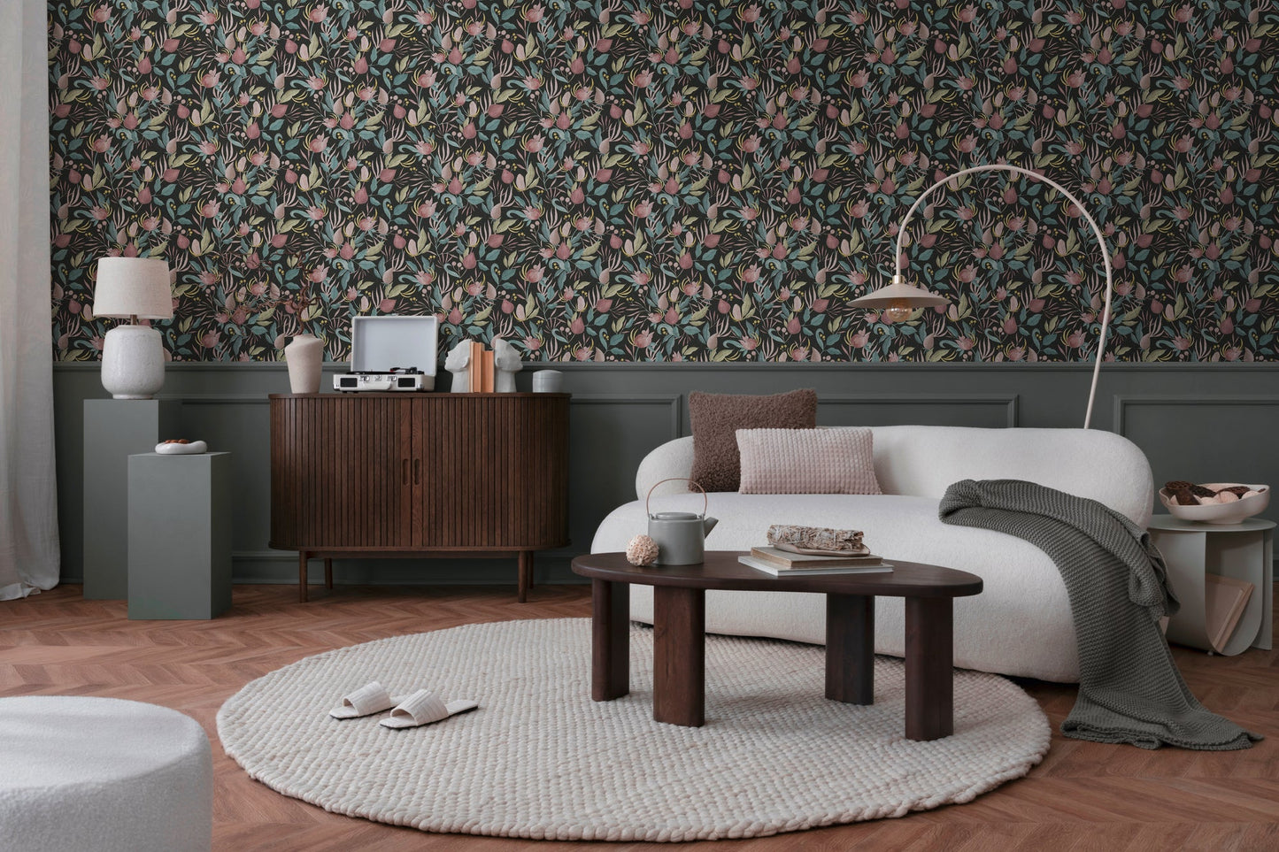 CosmoLiving Still Bloom-Poetry Schwarz 10,05 m x 0,53 m