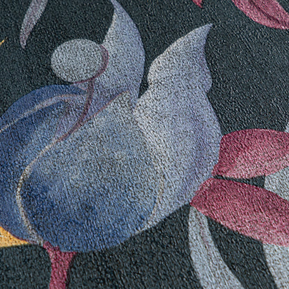 Livingwalls CosmoLiving Still Bloom-Poetry Blüten Blau Rot - 10,05 m x 0,53 m