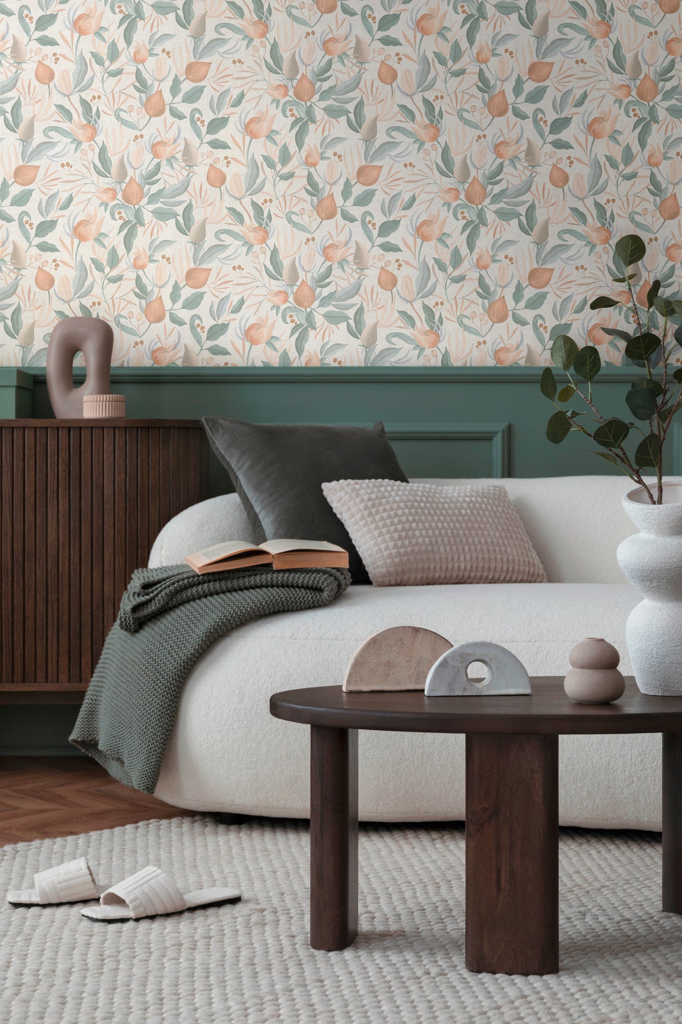Livingwalls CosmoLiving Still Bloom-Poetry Blüten Creme - 10,05 m x 0,53 m
