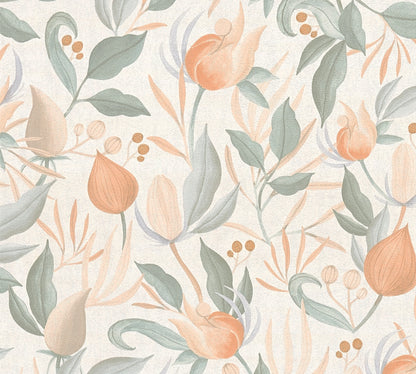Livingwalls CosmoLiving Still Bloom-Poetry Blüten Creme - 10,05 m x 0,53 m