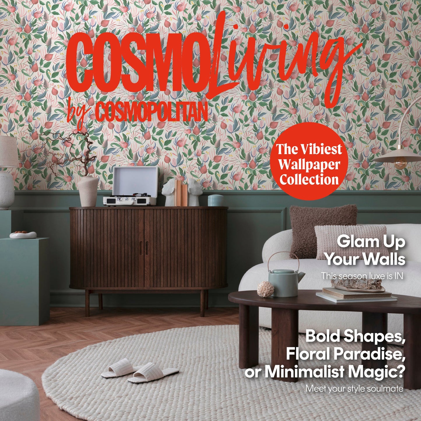 CosmoLiving Still Bloom-Poetry Weiß 10,05 m x 0,53 m
