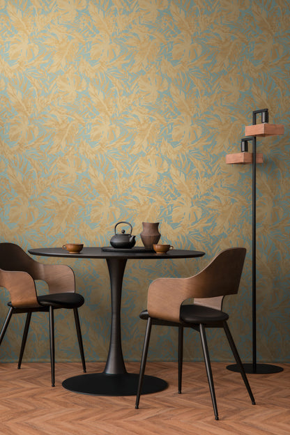 Livingwalls CosmoLiving Earthlines-Balance Botanic Blau - 10,05 m x 0,53 m