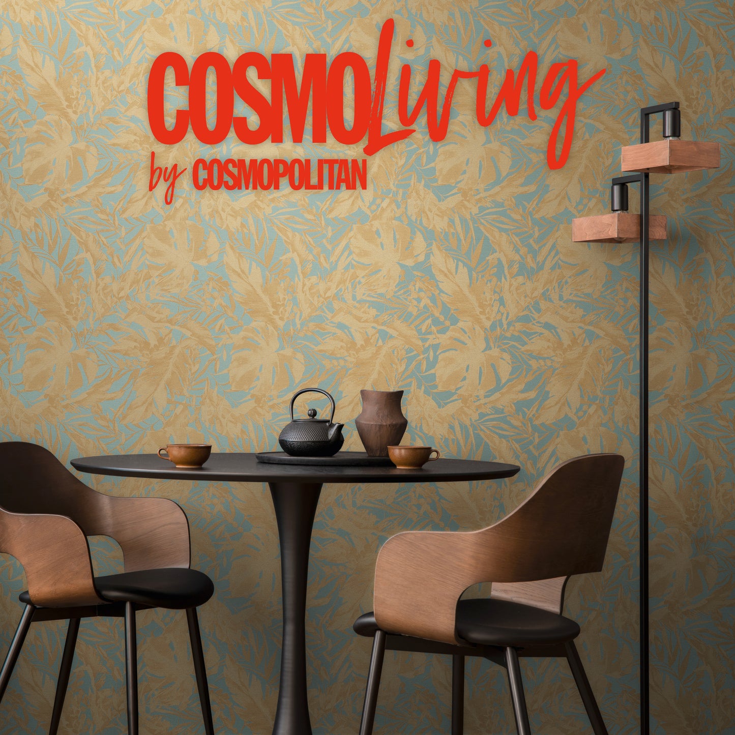 Livingwalls CosmoLiving Earthlines-Balance Botanic Blau - 10,05 m x 0,53 m