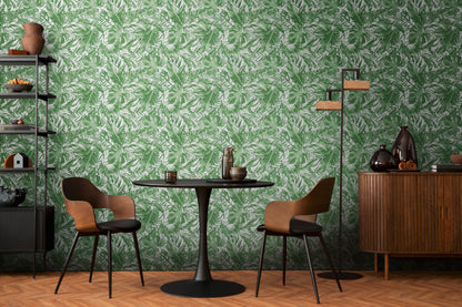 Livingwalls CosmoLiving Earthlines-Balance Botanic Grün - 10,05 m x 0,53 m