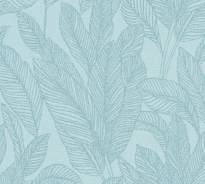 Livingwalls CosmoLiving Golden Fern-Glow Botanic Blau - 10,05 m x 0,53 m