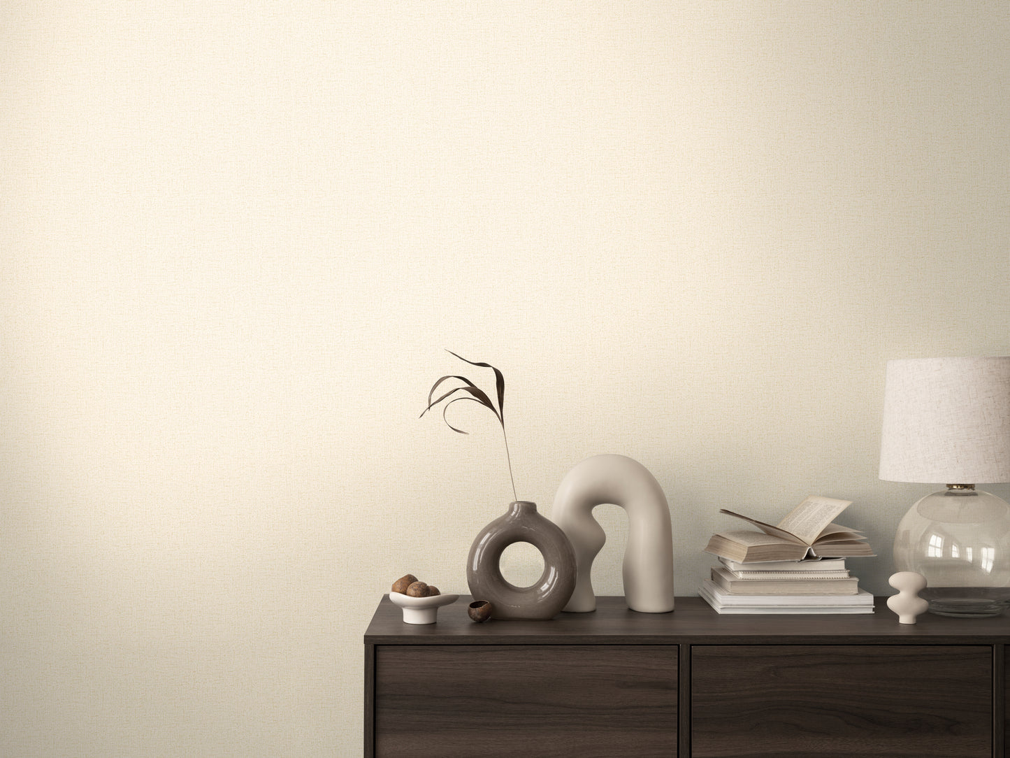 Livingwalls CosmoLiving  Metallic-Effekt Creme - 10,05 m x 0,53 m