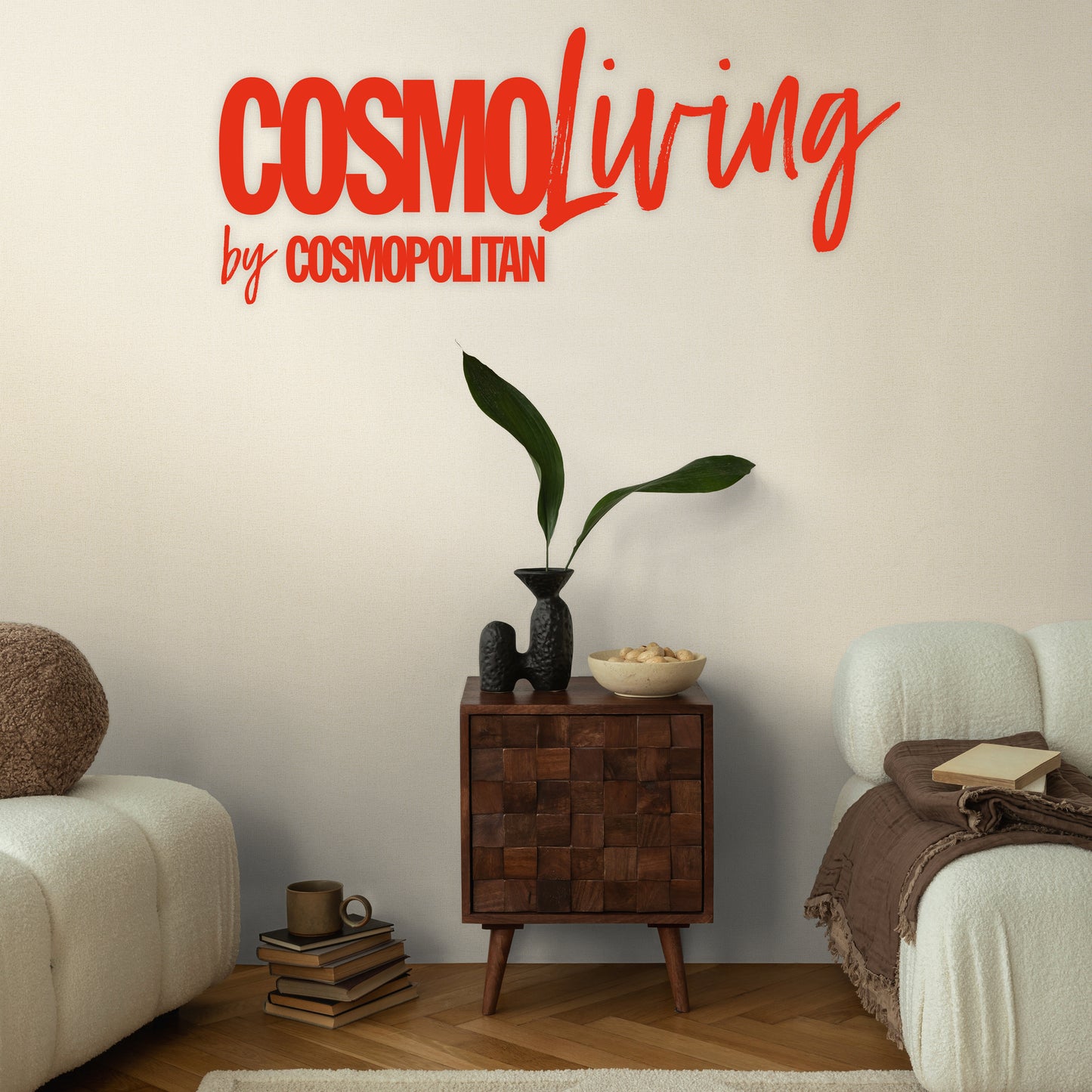 Livingwalls CosmoLiving  Metallic-Effekt Creme - 10,05 m x 0,53 m