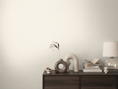 Livingwalls CosmoLiving  Metallic-Effekt Weiß Creme - 10,05 m x 0,53 m