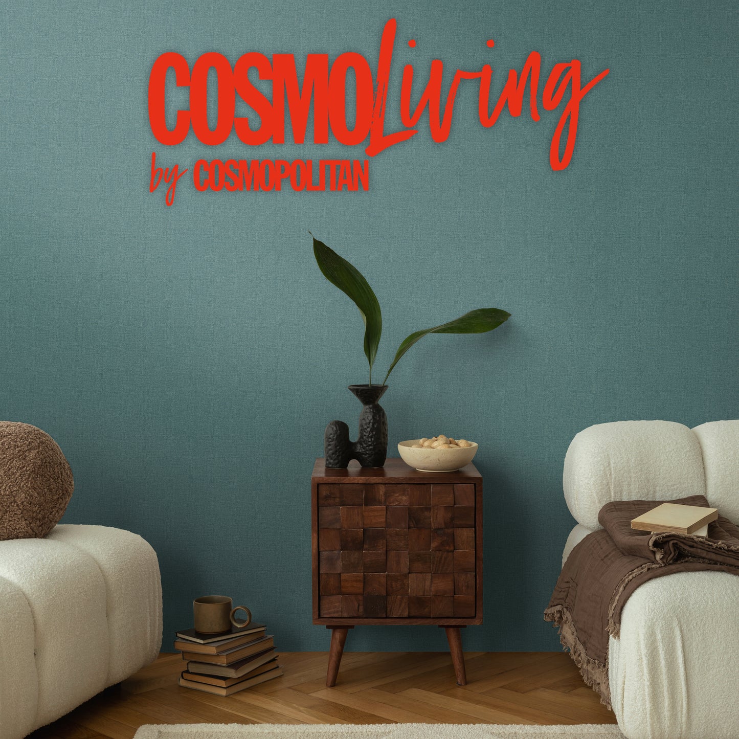 Livingwalls CosmoLiving Vliestapete Metallic Effekt Petrolgrün - 10,05 m x 0,53 m