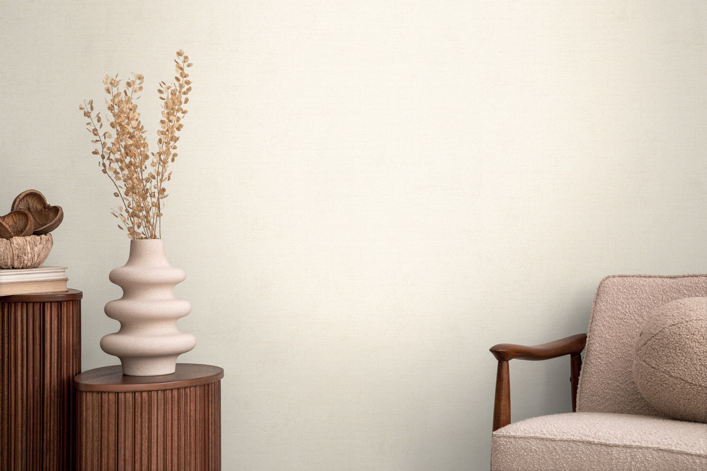 Livingwalls CosmoLiving   Weiß Creme - 10,05 m x 0,53 m