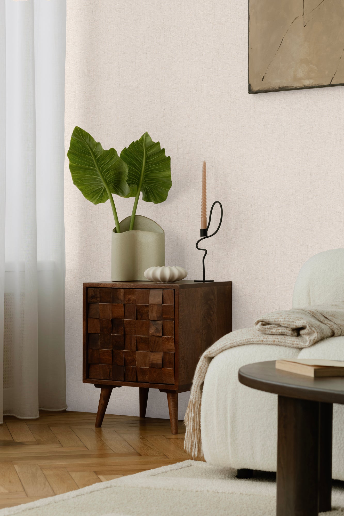 Livingwalls CosmoLiving   Creme - 10,05 m x 0,53 m